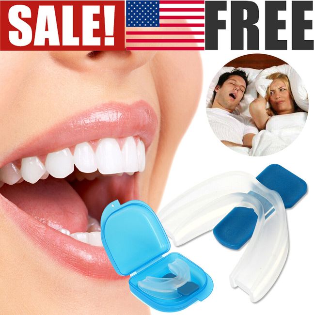 Stop Snoring Mouthpiece Sleep Apnea Guard Bruxism Anti Snore Pure Grind Aid Tray