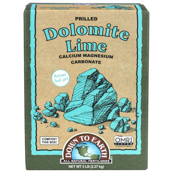 Down to Earth Organic Prilled Dolomite Lime Amendment and Fertilizer, 5 lbs