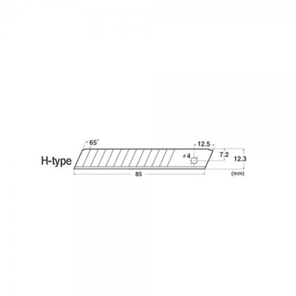 NT cutter blade BH-21P 12.3mm 85mm 0.38T (1 stroke)