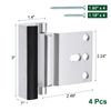 4 Set Home Security Door Lock Door Reinforcement Lock Withstand 800lbs