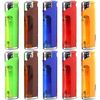 10 Pack Refillable Butane Cigarette Lighter with LED Flashlight