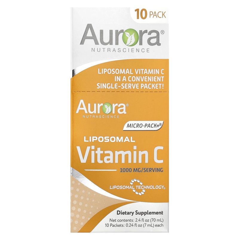 Micro-Pack+®, Liposomal Vitamin C, 10 Packets, 0.24 fl oz (7 ml) Each ...