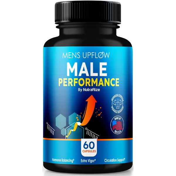 NutraRize Mens Upflow Pills for Men, Official Male Formula for Daily Energy, All Natural Supplement to Support Muscle Mass and Overall Health, Mens Up Flow Capsules, Official MensUpFlow (60 Capsules)