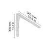 MasterShelf HERKULES Bracket 340x290mm