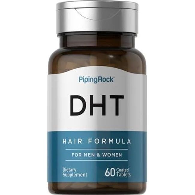 Piping Rock DHT Advanced Hair Formula | 60 Tablets | for Men and Women | Non-Gmo