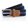 Asquith & Fox Stripe Braid Stretch Belt, Multicolour (Navy/Red 000), 38 (Size:One Size)