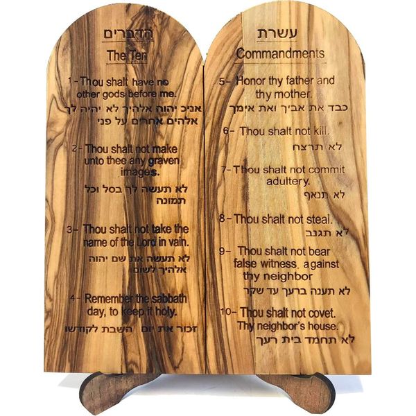 Ten (10) Commandments Tablets or Decalogue Given to Moses on Mount Horeb 6 In