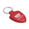 Jeep Gladiator Soft Real Red Leather Shield-Style Key Chain