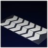 Safe-Tee Reflective Silver/White 2 INCH Chevron Stickers