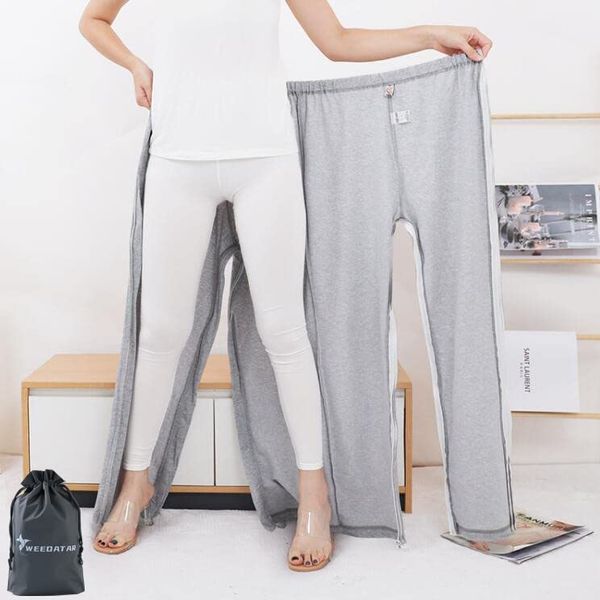 WEEOATAR Nursing Pants, Loose Nursing Care, For Year-Round Use, Semi-Open, Sleeping, Diaper Changing, Support Changing, Soft, Lightweight, Pants Only, Unisex, All Seasons