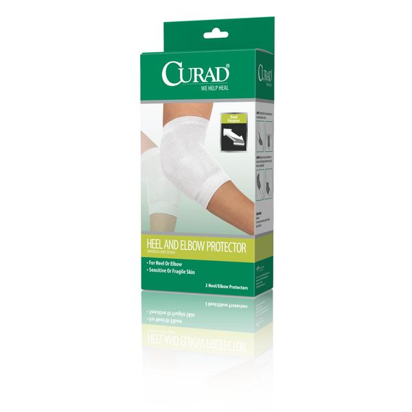Medline Curad Heel and Elbow Protector, One Size Fits Most, 2 Count