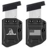Universal 3PC 9mm/.40 Single Stack IWB/OWB Mag Carrier Magazine Holster Pouch with Pattern
