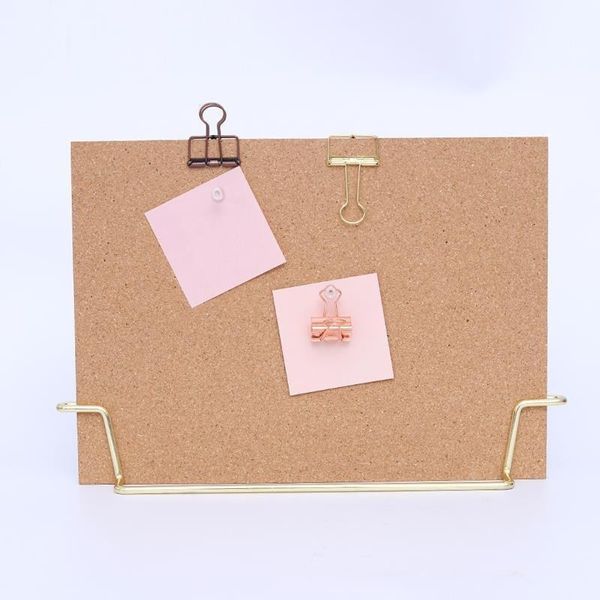 Standing Cork Bulletin Board - Gold