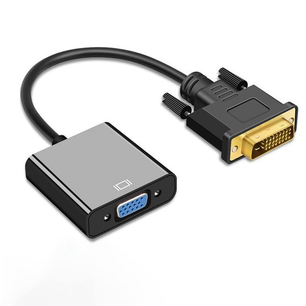 DVI Male to VGA Female Converter Connector for DVI 24+1 1080p VGA Converter Adapter Digital Signal Converter with Gold Plated Connector