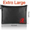 Large  Waterproof & Fireproof Bag Money Cash Passports Document Safe Case Pouch