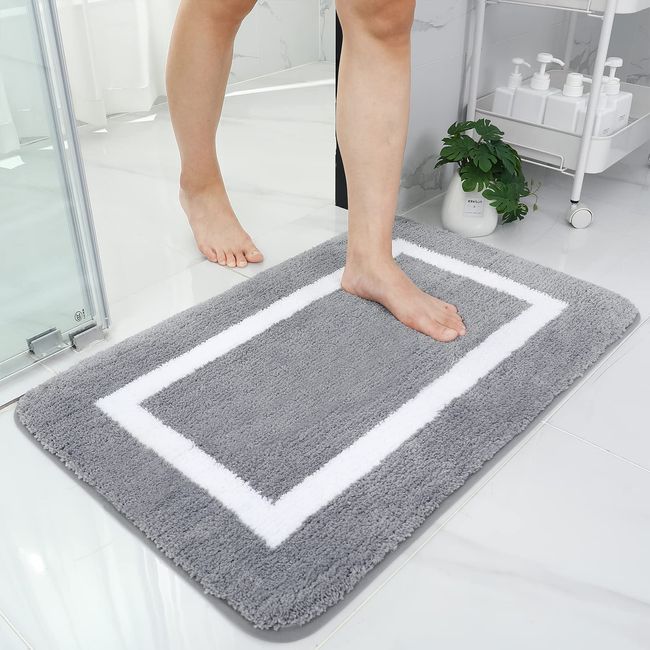 Absorbent Bathroom Bath Mat Quick Drying Coral Fleece Bathroom