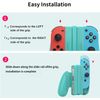 NBCP Switch Joycons Detachable Grip Compatible with Nintendo Switch/Switch OLED JoyCons Controllers, Nintendo Switch Accessories