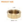 sourcing map 2pcs Plug Hex End Cap 1" NPT Female Thread Pipe Fitting for Gas Refrigeration Vacuum Applications