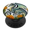 Ringelblume Drache Blume Drachen Kunst PopSockets mit austauschbarem PopGrip