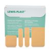 Lewis-Plast Premium Assorted Breathable Washproof Plasters - Box of 100 First Aid Medical Grade Waterproof Plaster - Suitable for All Types of Minor Cuts and Grazes - Fast Wound Healing