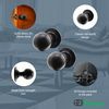 EAI Black Iron Door Knobs - 1 Pair of Cast Iron Antique Ball Mortice Knobs