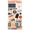 Simple Sets Basketball Cardstock Stickers 6"X12"-