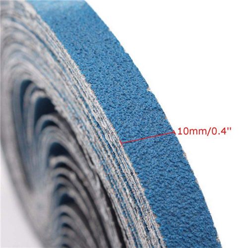Sanding Belts MASO 13mm x 457mm 40 Grits Power Tool Sander Abrasive Sanding Belts Metal Grinding Sanding Belts for Power Tool Sander - Pack of 10pcs