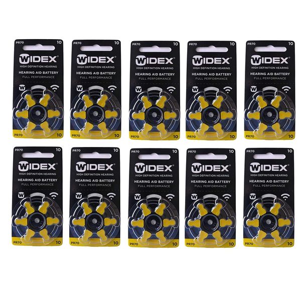 Widex Hearing Aid Batteries Size 10 (60 Cells)