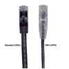 Kentek Gray 20ft Ultra Slim Cat6A Patch Cable 28AWG UTP Snagless Ethernet LAN