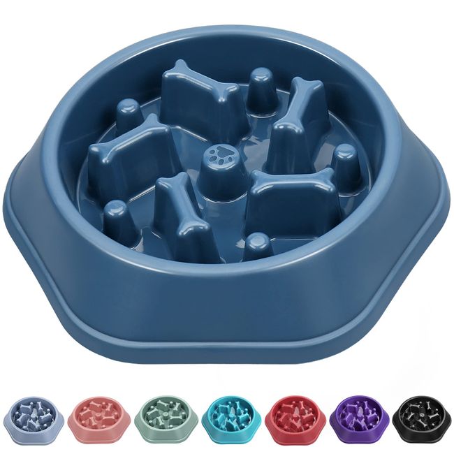 UPSKY Slow Feed Dog Bowl Anti-Choking Slower Eating Puzzle Bowl for Small to Medium Breed Dogs, Polypropylene Material, 5.4 Ounces