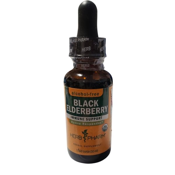 Herb Pharm Black Elderberry Immune Support Liquid Extract 1 Oz - Exp 5/2026