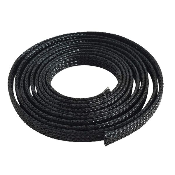 JSGF37319 Braid Sleeve 21/49 mm/1 m Black