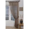 Woven Voile Tab Top Mocha 60in x 48in Panel Including Tie Back