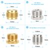 CAMVATE 8 PCS Microphone Mount Thread Adapter Set(Brass)-3749