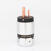 1Pair Red Copper Plated US Power Plug + IEC Connector for HiFi Audio Power Cable