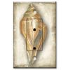 Printed Electrical Outlet with matching Wall Plate - Sea Shell