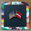 Austria No Eagle-USA Double Lapel Pin Enamel Lapel Pin