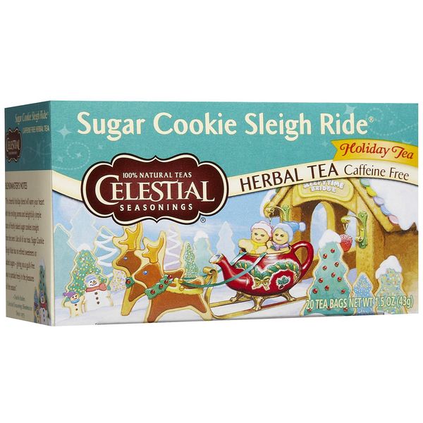 Celestial Seasonings Sugar Cookie Sleigh Ride Tea Bags - 20 ct - 6 pk