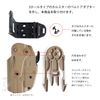 SHENKEL Holster Molle Adapter MLS15 Type (TAN Tan) Molle Locking System Locking Fork Holster Attachment