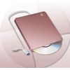 DVD/CD Drive, External USB3.0, Touch Suction Type, USB A/Type-C Compatible, DVD/CD/VCD Reading/Writing, Portable DVD Drive, Mac/Windows/Linux, Etc., High Speed, Thin DVD/CD Player (Pink)