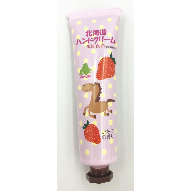 Coroku Hokkaido Souvenir Horse Hand Cream 30g (Strawberry, 30)