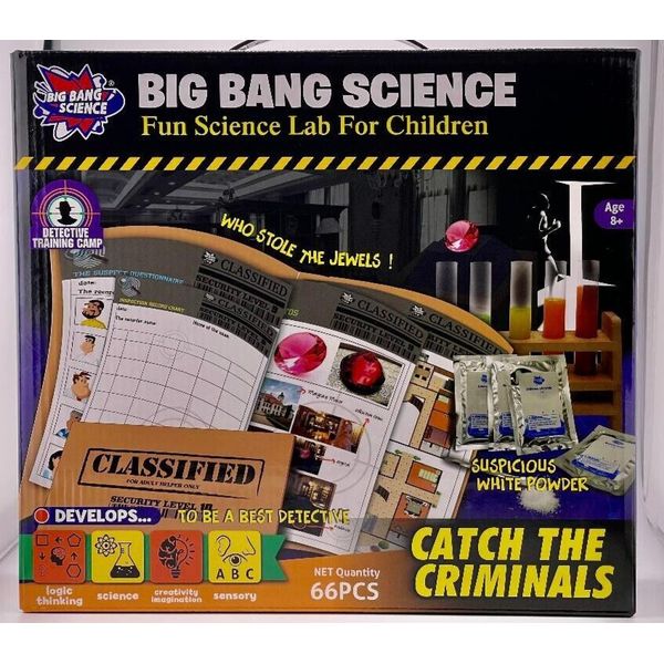 Science Kit For Kids Young Detective Catch The criminals Educational Kit Age 8+