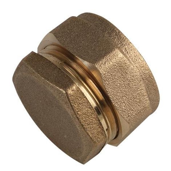 22mm Stop End, Compression, Material Brass