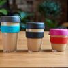 KeepCup Original, Lightweight Reusable Coffee Cup with Splashproof Sipper Lid - 12oz/340ml - Black