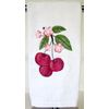 Cherry Blossoms Bunch Embroidered Bathroom Kitchen Hand Towel, White
