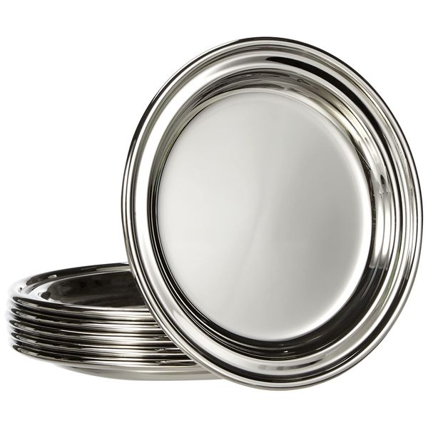 Grunwerg CS-919 Coasters, Stainless Steel, 10.3 cm, Silver, 10.3CM