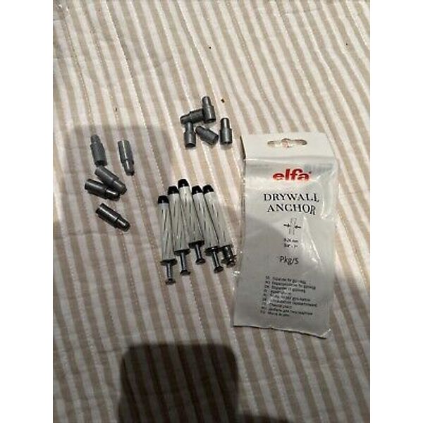 Elfa Drywall Anchors 5 pcs New Open package art 471890