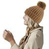 Beechfield Bobble Pom Beanie Hat (Light Grey)