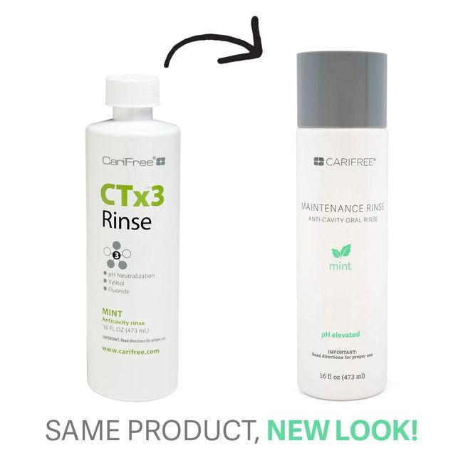 Carifree CTx4 Treatment Rinse, (2) 4 oz bottle set - Mint