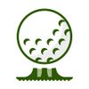 Flat-Tee Golf Tee (1/4” (6.35mm), Red)